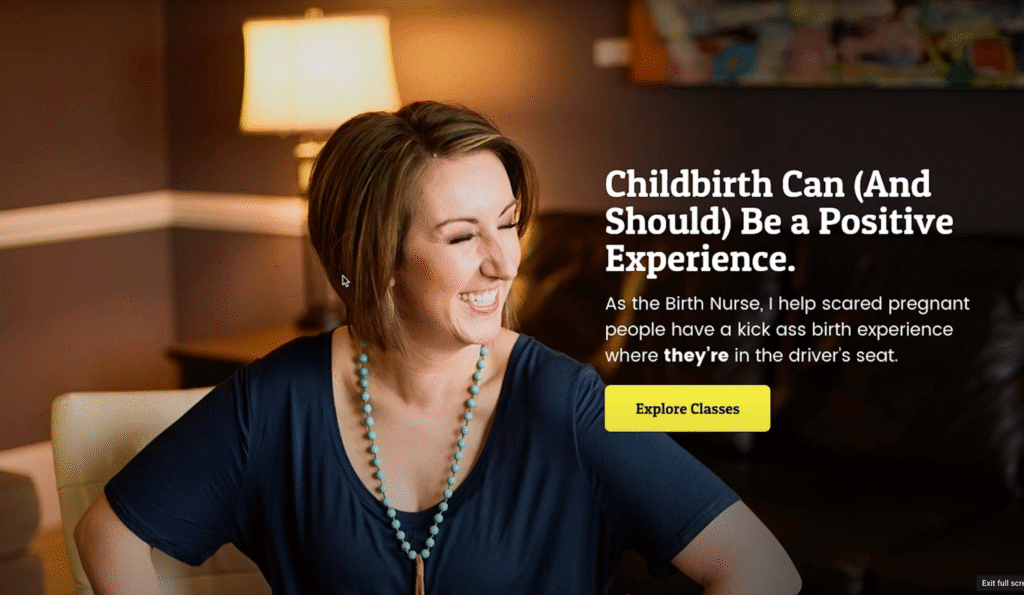 Website conversion optimization example