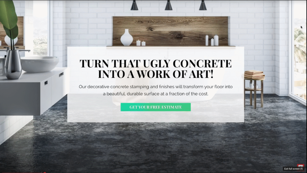 High-converting landing page design